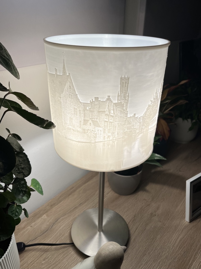 Cilinderlamp op Aluminium Voet (Warm wit) 
